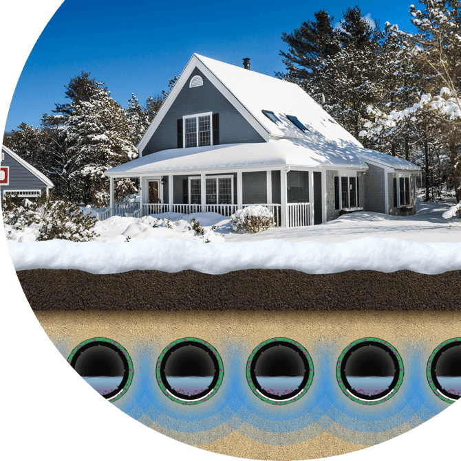 Chalet septic system installation