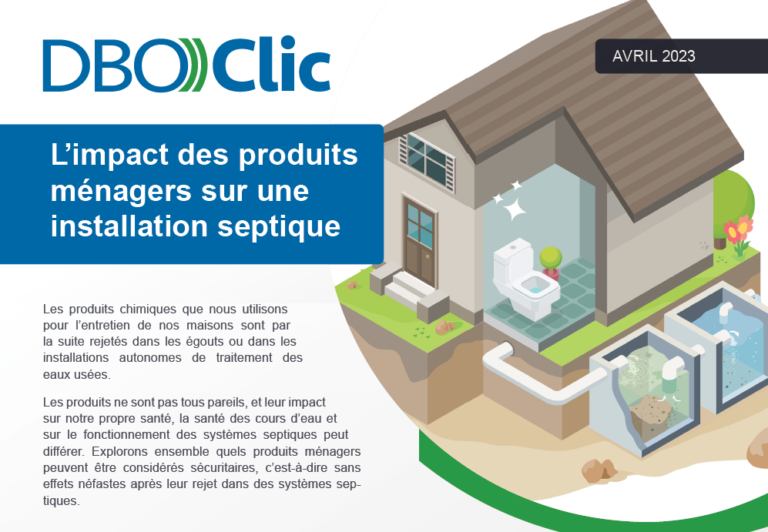 Read more about the article L’impact des produits ménagers sur une installation septique – Avril 2023
